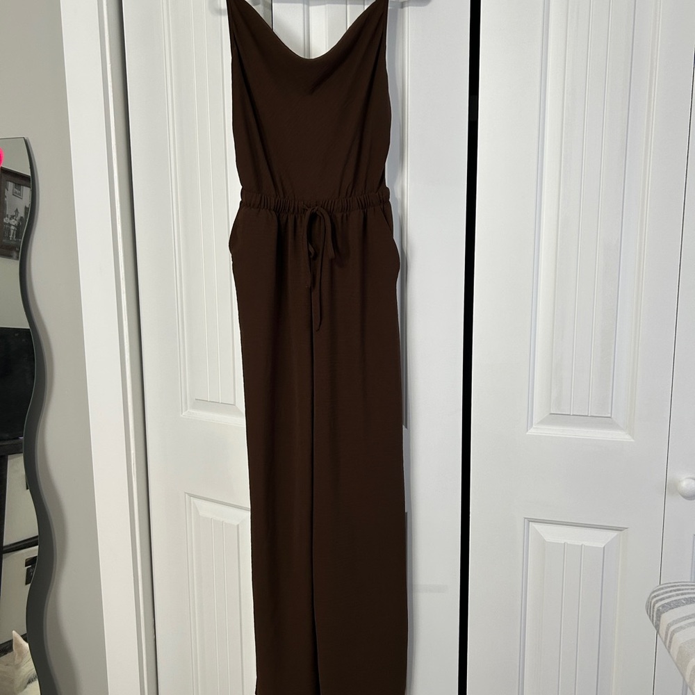 Gilli Chocolate Brown Jumpsuit